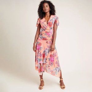 NWOT Maeve by ANTHROPOLOGIE Simone Floral Midi Dress